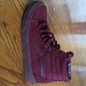 High top maroon vans